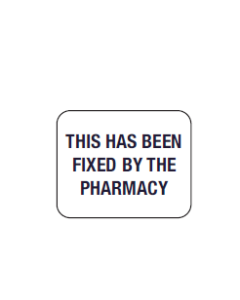 WARNING LABEL - 125 X 1 - THIS HAS BEEN FIXED BY PHARMACY