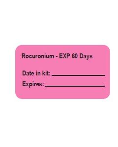 WARNING LABEL - 1-3/4 X 1 - ROCURONIUM