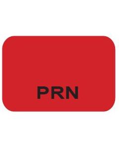 SHEETED LABEL - PRN BLACK PRINT ON RED - 15 X 1 - 1600/PACK - PRN-RED2C