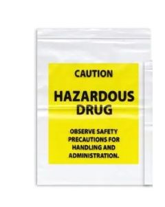 BAG CAUTION HAZARDOUS DRUG 12 X 15 4ML  500/CASE
