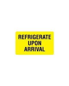 LABEL REFRIGERATE UPON ARRIVAL - QA128
