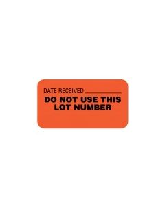 LABEL DATE REC'D/DO NOT USE THIS LOT - QC224