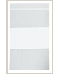 RECLOSABLE ZIP BAG - WHITE BLOCK - 3 X 4 - 2 MIL - 1000/CASE