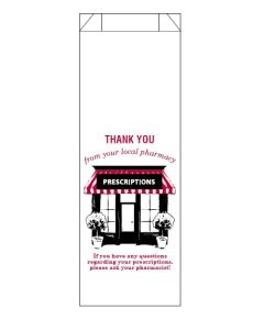 STOCK - THANK YOU - 3-1/2 X 1-1/2 X 10 - RX BAG - 21 - RXBAG3210