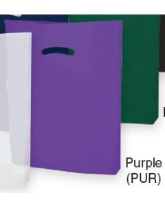 POLY MERCHANDISE BAGS - 9 X 12 - SUPER GLOSS - PURPLE - 1000/CASE