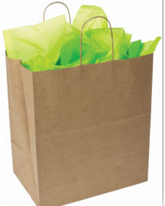 NATURAL KRAFT BAGS - 7 X 3-1/2 X 8 - SUPER PRIME - 250/CASE