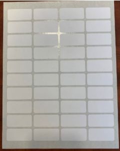 SHEETED LABEL - 40-UP - 7/8 X 1-7/8 - 100 SHEETS/PACK
