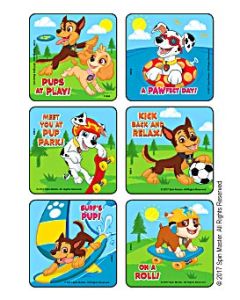 STICKERS - PAW PATROL PUPS - 2-1/2 - 75/PACK - STM1684