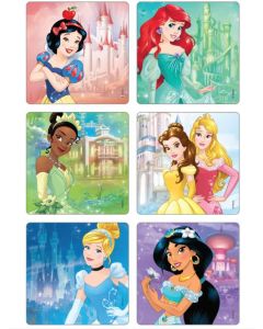 STICKERS - DISNEY PRINCESS CASTLES - 2-1/2 - 75/PACK