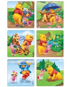 STICKERS - SUNNYTIME POOH & PALS DISNEY - 75/PACK