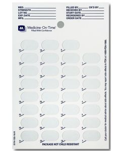 CARD - 31 DAY SINGLE DOSE - CALENDAR - SYNMED-BACK - 500/CASE - SYN130-16-R-J