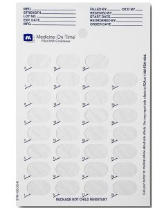 CARD - 31 DAY SINGLE DOSE - COUNTDOWN - SYNMED-BACK - 500/CASE - SYN130-25-R-J