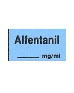 ANESTHESIA TAPE: ALFENTANIL 1/2 X 500 - TA240