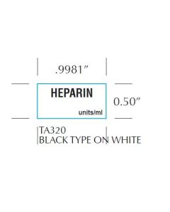 ANESTHESIA TAPE: HEPARIN - 1/2 X 500 - TA320-DS