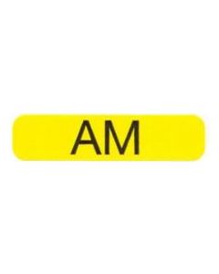 LABEL - 1-9/16 X 3/8 - TIME OF DAY - AM - TIME-AM
