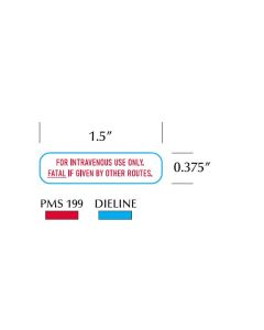 LABEL - 3/8 X 1-1/2 - FOR INTRAVENOUS USE ONLY