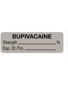 BUPIVICAINE %  ANESTHESIA LABEL 1 1/2 X 1/2