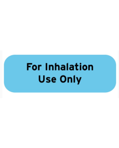 LABEL - 1-1/2 X 1/2 - FOR INHALATION USE ONLY - 610 LABELS/ROLL
