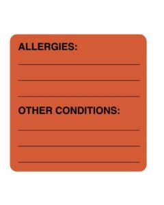 LABEL ALLERGIES OTHER CONDITIONS - ULMR214