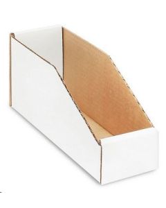 BIN BOX - OPEN TOP - 3 X 9 X 4-1/2 - WHITE - 100/PACK - ULS16264