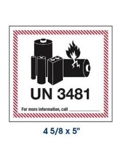 AIR LABELS - LITHIUM BATTERY HANDLING - 500/ROLL - ULS23263