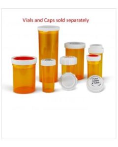 SECURE ADVANTAGE VIAL - WITHOUT CAP - AMBER - 20 DRAM - V8620