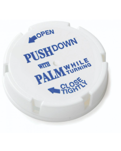 BERRY FRIENDLY & SAFE CHILD-RESISTANT CAP - WHITE - 13/16 DRAM