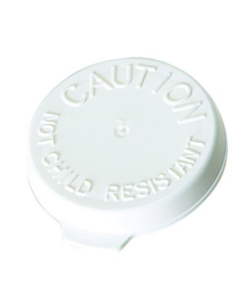 BERRY FRIENDLY & SAFE SNAP CAP - NON-LOCK - WHITE - 20 DRAM - VFSSC20