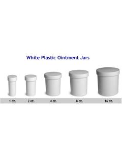 30004 WHITE OINTMENT JARS 4 OZ - VSP30004