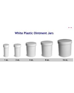 30016 WHITE OINTMENT JARS