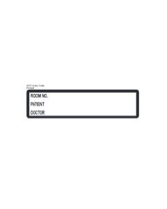 LABEL - 1-3/8 X 5-3/8 - YELLOW IMPRINTED CHART