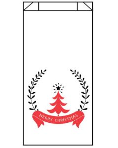 MERRY CHRISTMAS TREE IN THE MIDDLE - 5 X 2 X 10 - RX BAG - 23 - XMAS5210