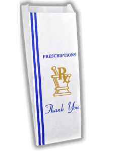STOCK - THANK YOU - 3-1/2 X 1-1/2 X 10 - RX BAG 21