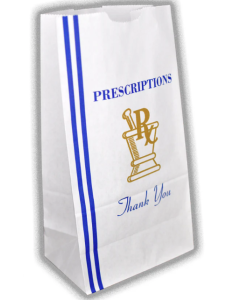 STOCK - THANK YOU – 5-3/4 X 3-3/4 X 10-5/8” - 6 LB - RX BAG 25
