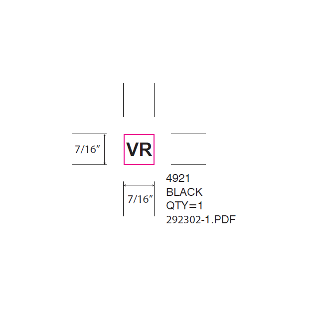 STAMP - SELF-INKING - 1/2 X 1/2 - VR