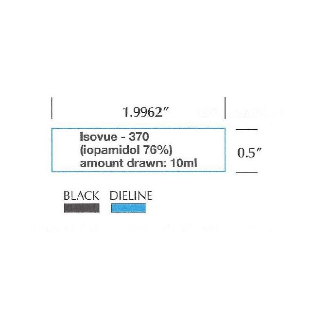 ISOVUE 370 ANESTHESIA TAPE