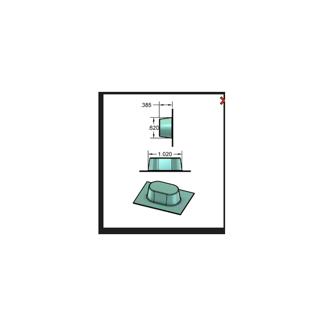 MEDIUM 28 DOSE PVC (CLEAR) BLISTER 1000/CASE - 200-28M-PVC