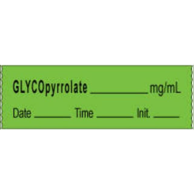 ANESTHESIA TAPE - 1/2 X 500 - GLYCOPYRROLATE___mg/mL