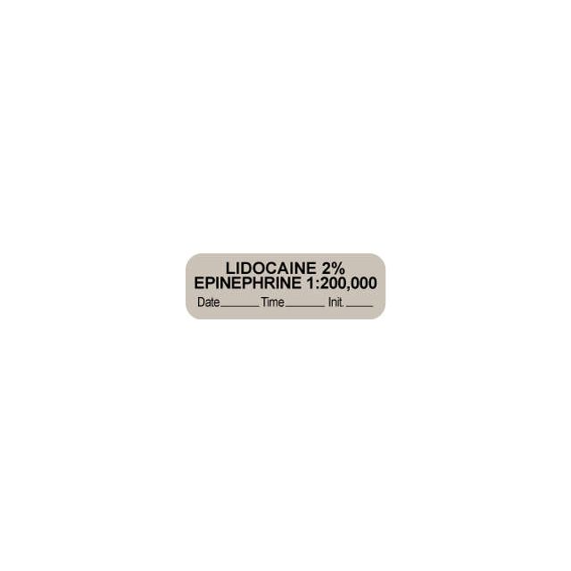 ANESTHESIA LABEL LIDOCAINE 2% EPINEPHRINE 1:200,000 - 59726605