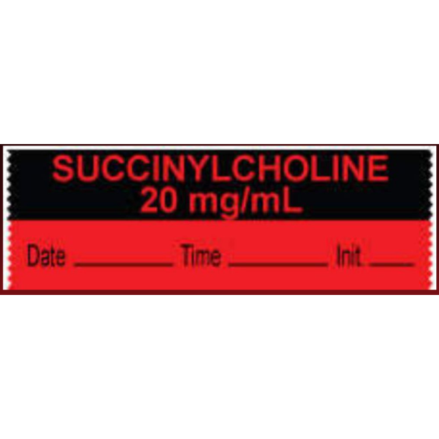 ANESTHESIA TAPE SUCCINYLCHOLINE 20 MG/ML
