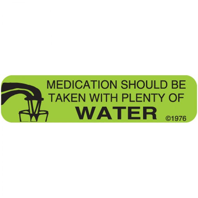 WARNING LABEL - 1-9/16 X 3/8 - MEDICATION SHOULD BE - 5X