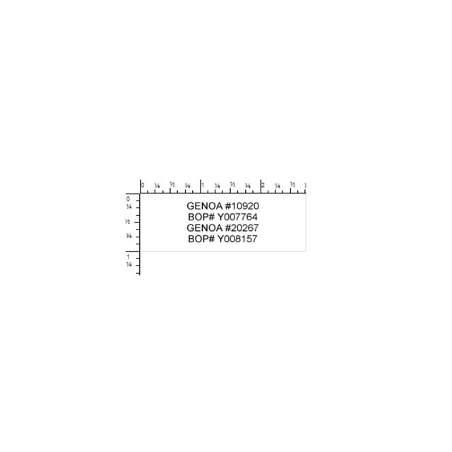 SELF-INKING STAMP, 1 x 2-3/4, GENOA Y