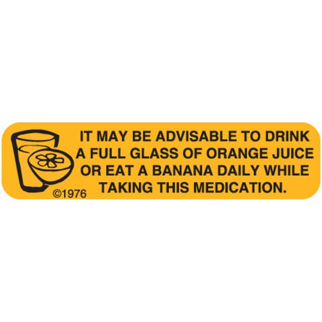 AUXILIARY WARNING LABEL - 1-9/16 X 3/8 - IT MAY BE ADVISABLE - 7X