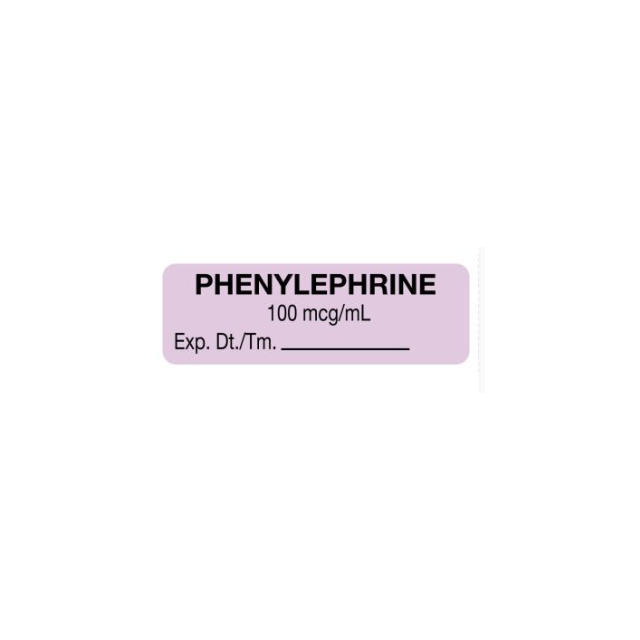 LABEL PHENYLEPHRINE 100 MCG/ML