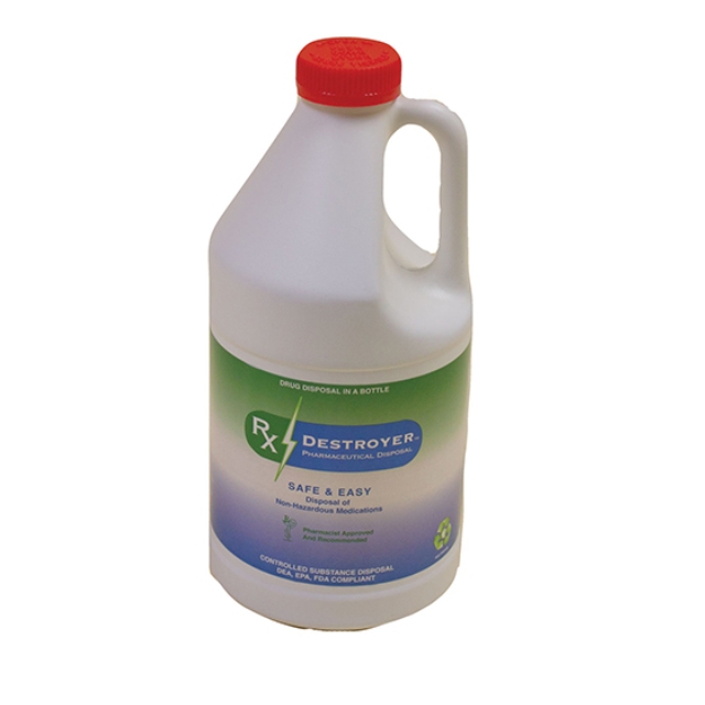 RX DESTROYER - ALL-PURPOSE INSTANT DRUG DISPOSAL SYSTEM - 64 OZ BOTTLE