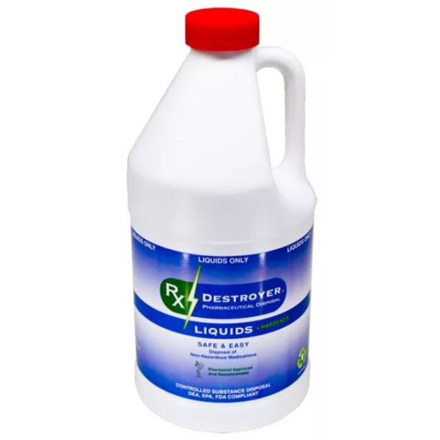 RX DESTROYER - ALL-PURPOSE INSTANT DRUG DISPOSAL SYSTEM - 64 OZ BOTTLE - AMD04