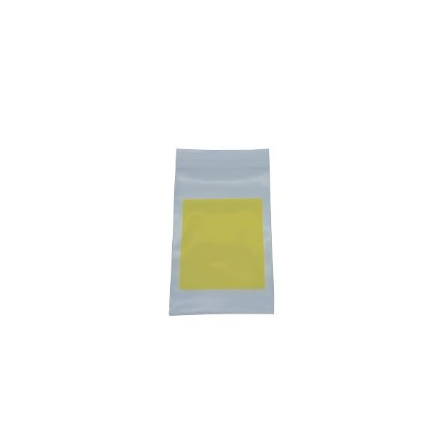RECLOSABLE ZIP BAG - YELLOW BLOCK - 4 X 6 - 4 MIL - 100/PACK - AMS24