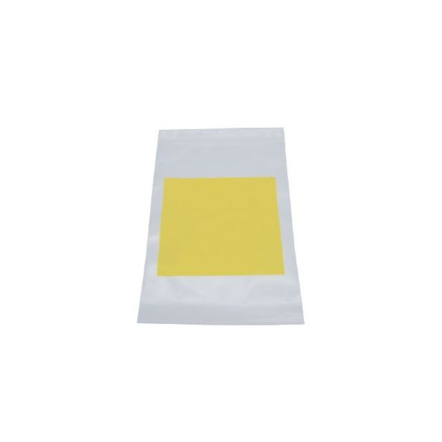 RECLOSABLE ZIP BAG - YELLOW BLOCK - 6 X 9 - 4 MIL - 100/PACK - AMS25