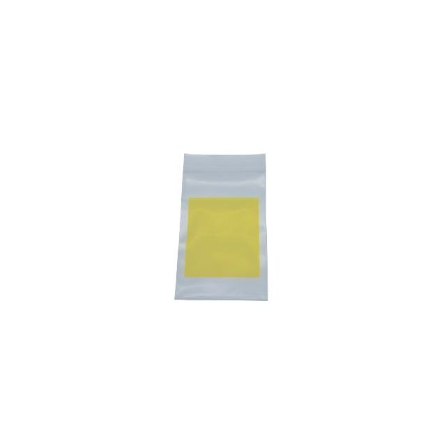 RECLOSABLE ZIP BAG - YELLOW BLOCK - 3 X 5 - 4 MIL - 100/PACK - AMS29