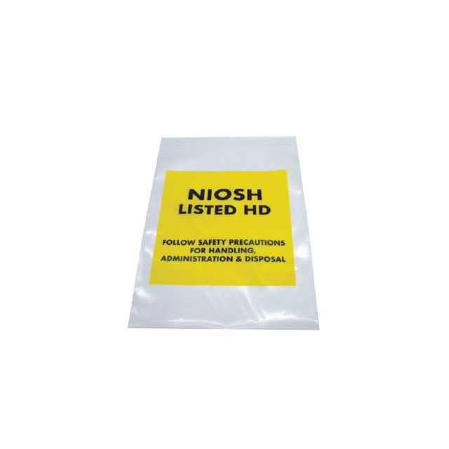 RECLOSABLE ZIP BAG - NIOSH LISTED HD - 9 X 12 - 4 MIL - 100/PACK - AMSH2912